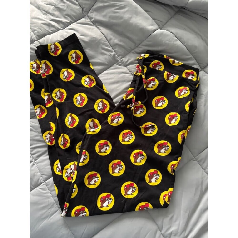 Official Buc-ee's Allover Beaver Print Lounge Pajama Pants Size Small